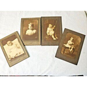 Nordlunds Foto Co Lot Of 4‎ Boudoir Baby Toddler Photos Antique